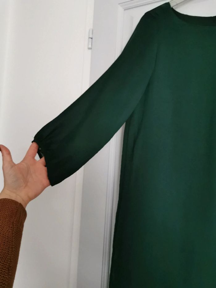 Robe fluide vert sapin - photo numéro 2