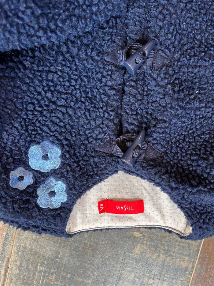 Manteau moumoute Bleu 4 ans - photo numéro 2