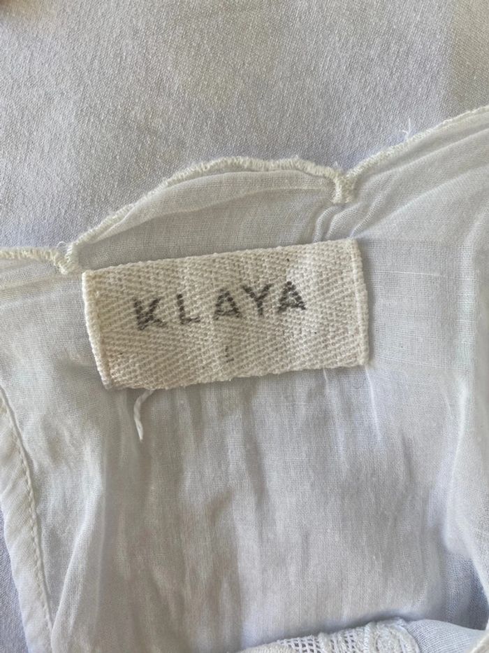 T shirt blanc voile broderie klaya L - photo numéro 8