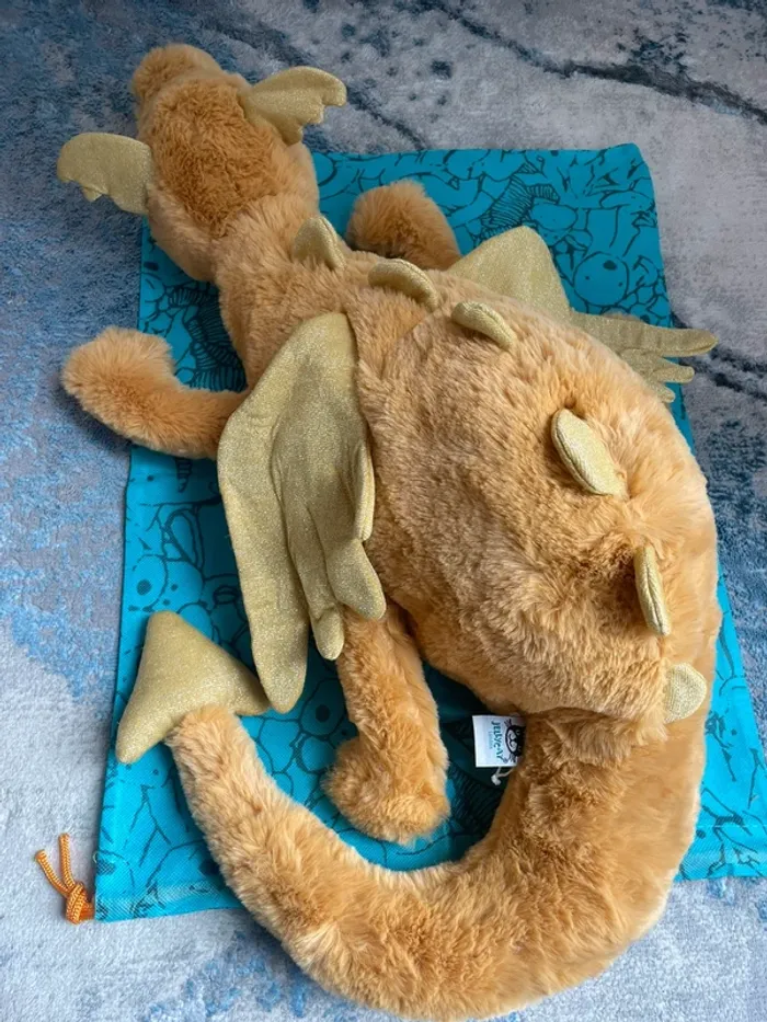 Peluche Jellycat Golden Dragon HUGE 🐉💛 - photo numéro 18