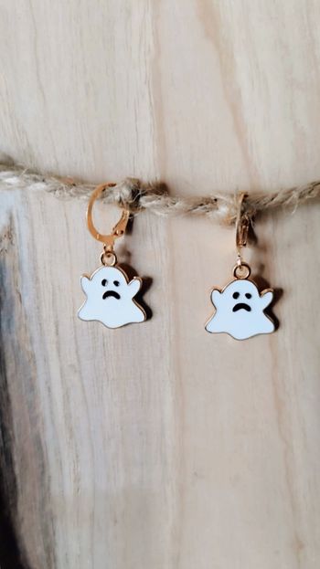 👻 Boucles d’Oreilles Halloween Petits Fantômes 👻