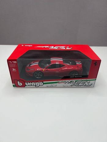 Bburago 1/18 Ferrari 458 Speciale Race + Play
