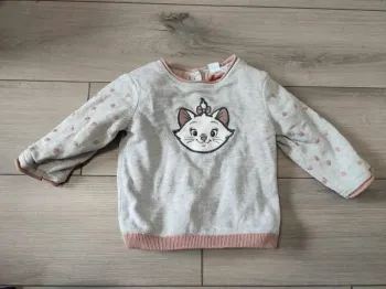 Pull polaire marie les Aristochats 9 mois Disney baby orchestra très bon état