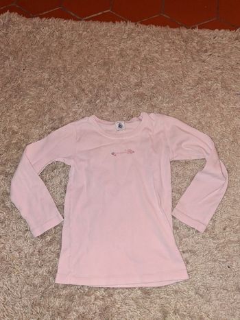 Haut manche longue rose petit bateau 6 ans