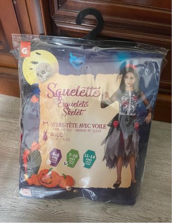 Déguisement squelette fille 7-10 ans