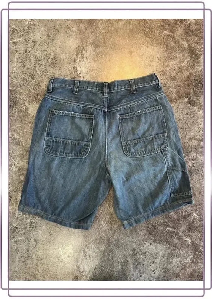 Short jean cargo homme Old navy 34x32 Pantaloncini carpentiere uomo Zimmermannsshorts Herren - photo numéro 2