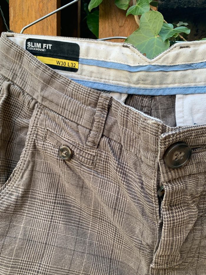 Pantalon à carreaux Slim fit - clockhouse w30 - l32 - photo numéro 2