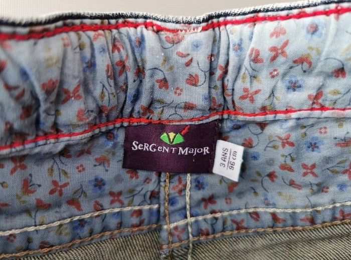 Pantalon jeans 3 ans fille sergent major - photo numéro 4