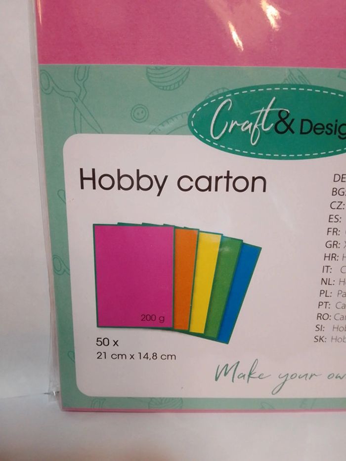 Papier cartonné A5 multicolore x50 - photo numéro 2