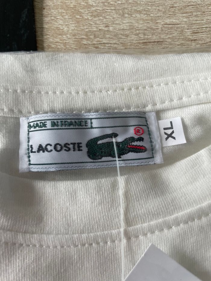 T-shirt Lacoste blanc - photo numéro 4