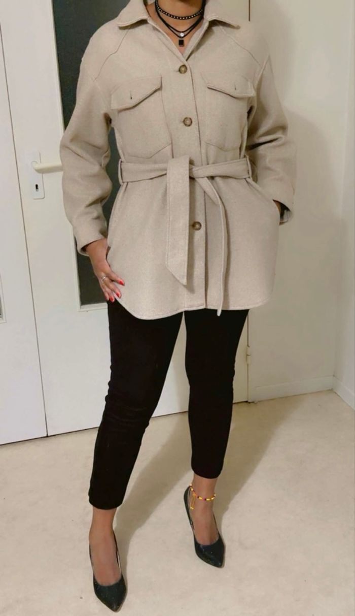 🤍 #Veste chemise Zara – Taille S (convient aussi à un M) 💜