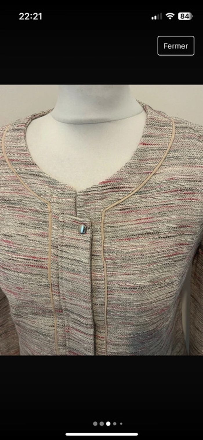 Veste tweed Pablo Gérard Darel M comme neuve - photo numéro 3