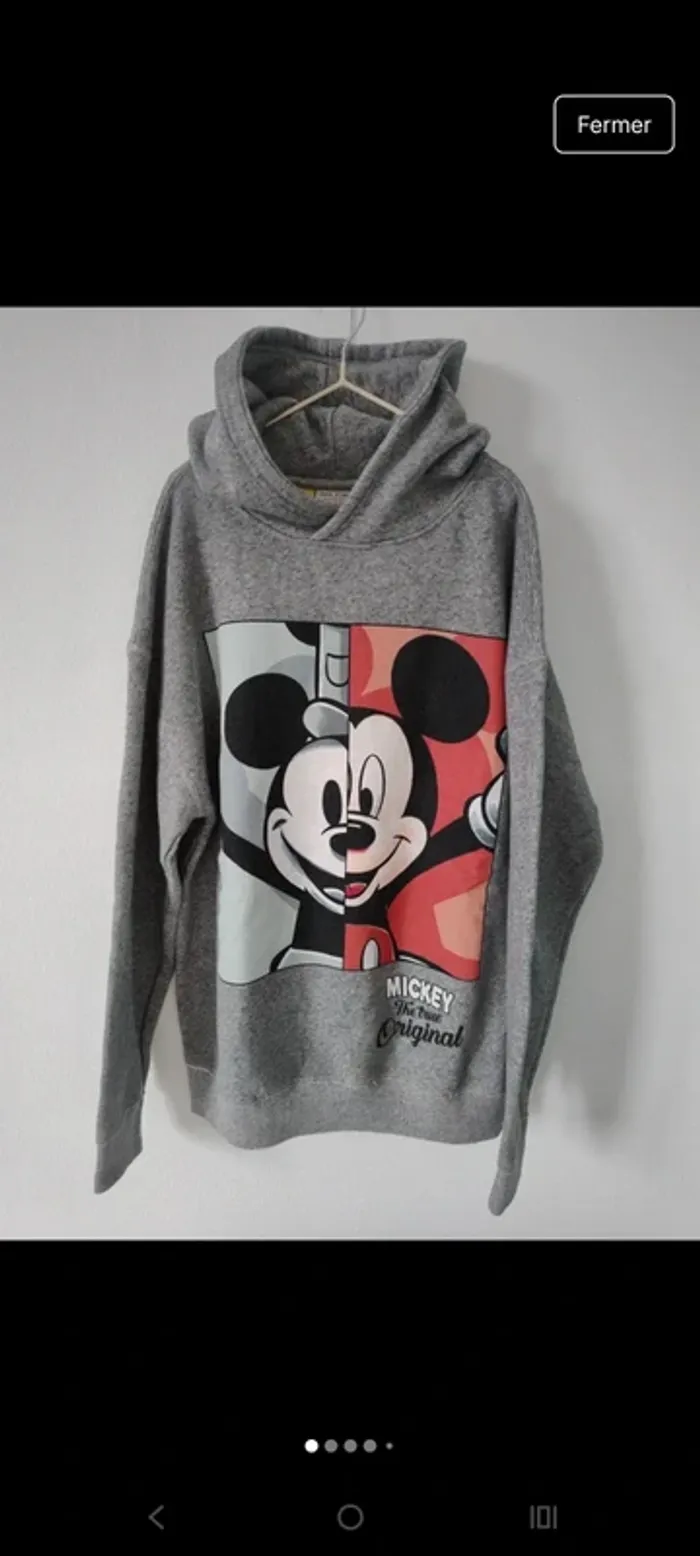 Sweat à capuche unisexe Mickey