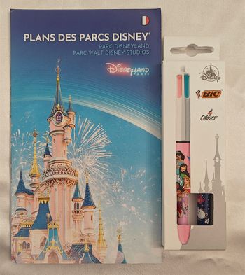 Lot de 2 Stylos Bic 4 couleurs Disneyland Paris Princesses