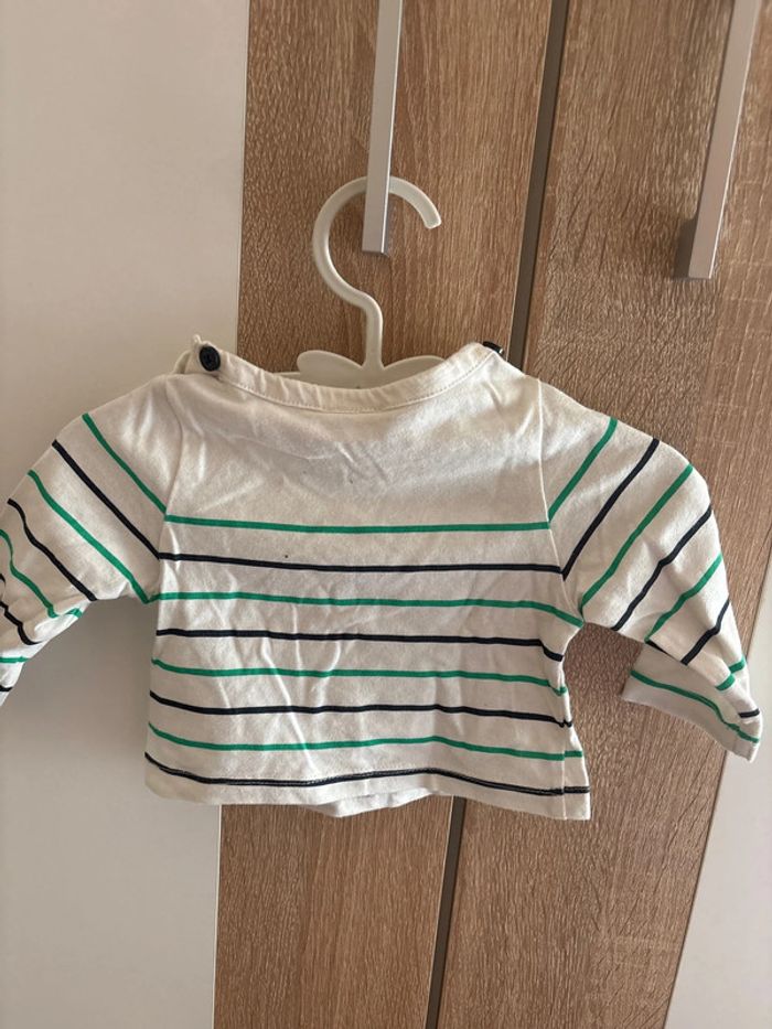 T shirt manches longues 1 mois - photo numéro 3