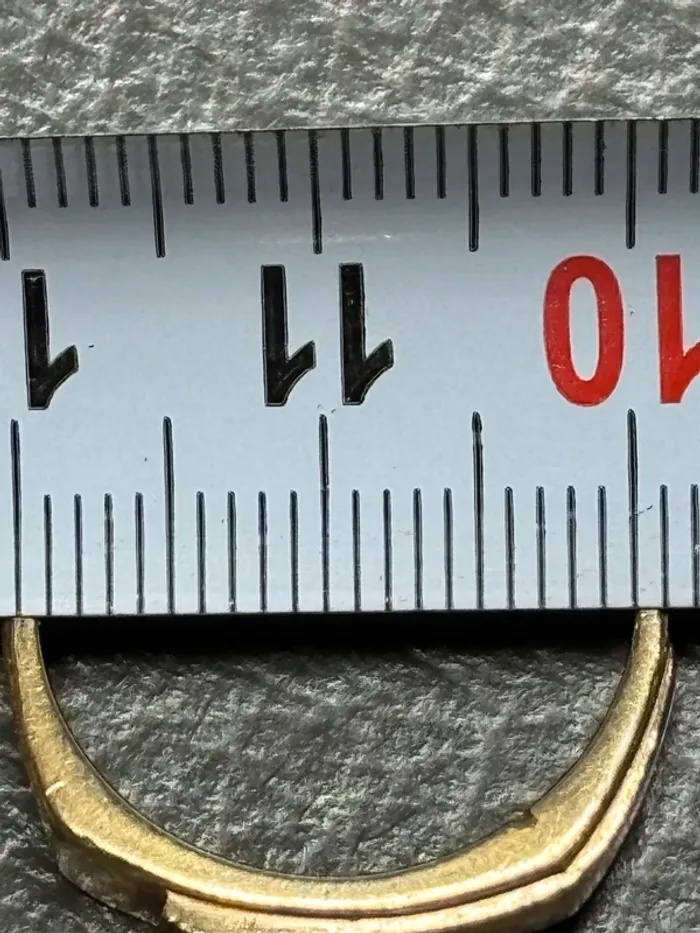 Bague / chevalière plaqué or avec une pierre - photo numéro 10