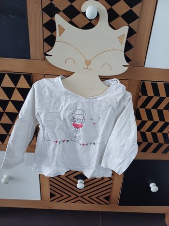 T-shirt manches longues 12 mois mes petits cailloux