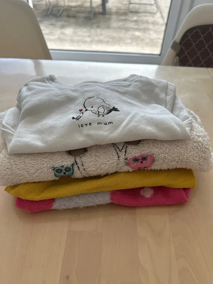 Lot de 4 pull 12 mois fille - photo numéro 7