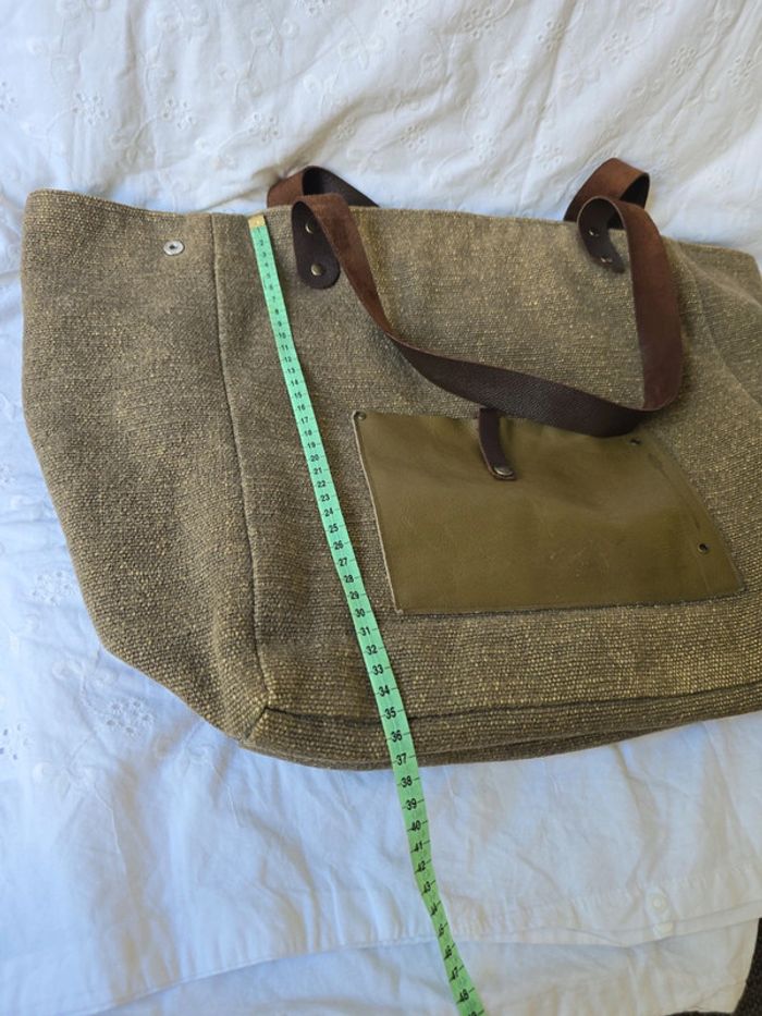 Cabas sac fait Main Grand modèle xxl pièce unique très pratique et Tendance - photo numéro 12