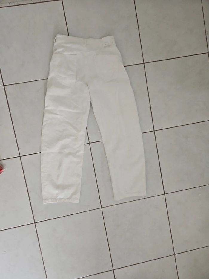 Jean femme blanc zara The ZW taille 36 Neuf cont5 - photo numéro 7