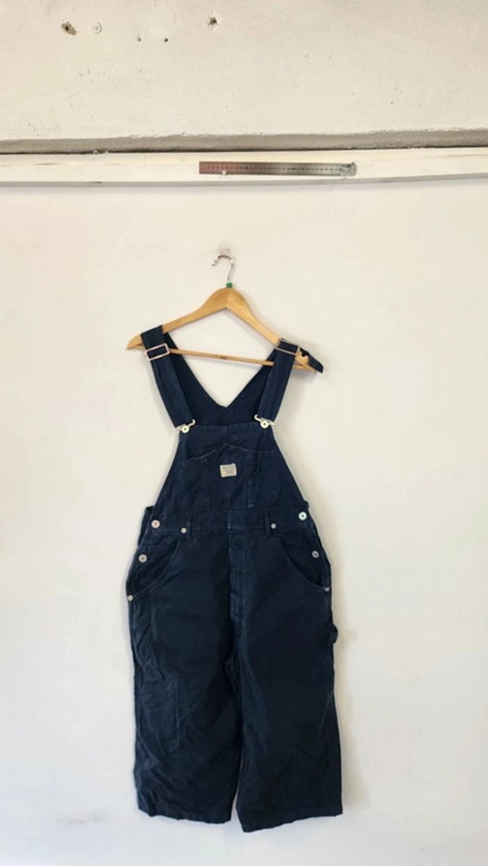 Jolie salopette en coton denim vintage taille 40 - photo numéro 3