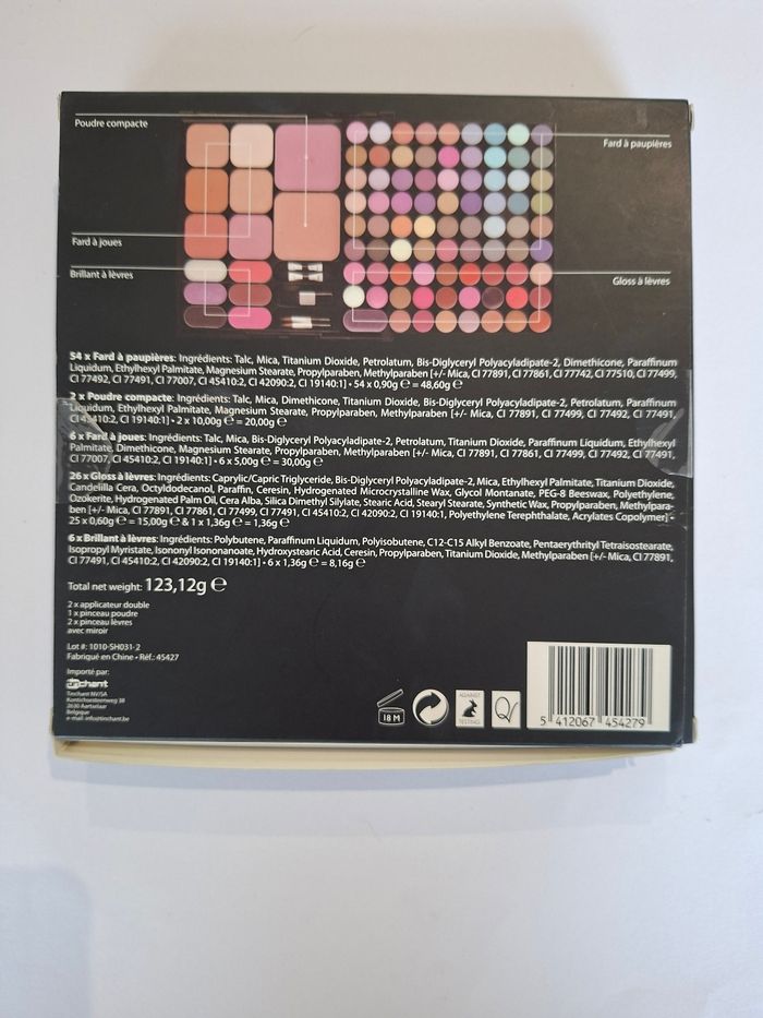 Palette maquillage complète Nocibé – neuve – yeux / teint / lèvres - photo numéro 2