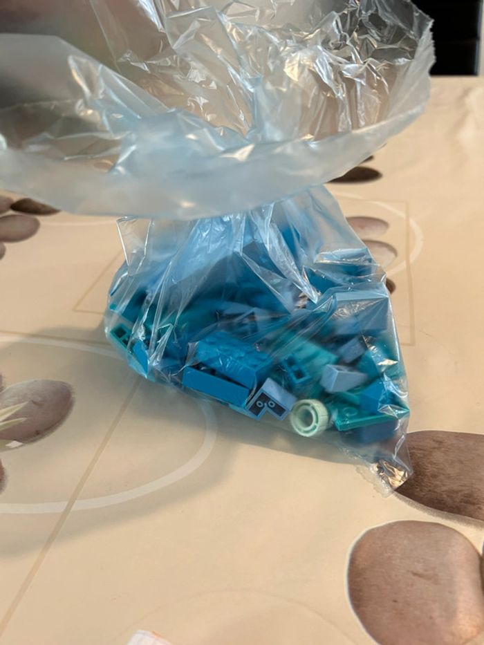 Lot de lego bleu clair