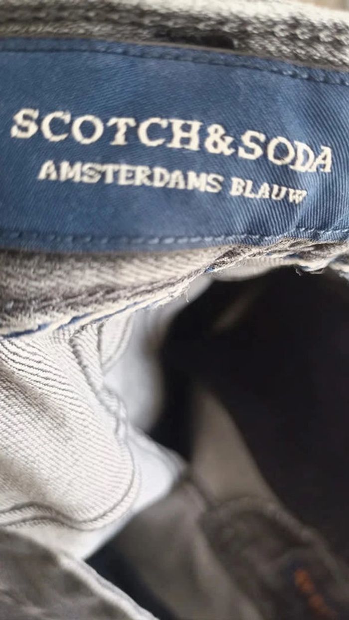 Jean slim Scotch & Soda gris taille W30 | Fr 40 - photo numéro 4