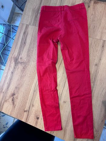 Pantalon slim rouge femme H&M taille 38