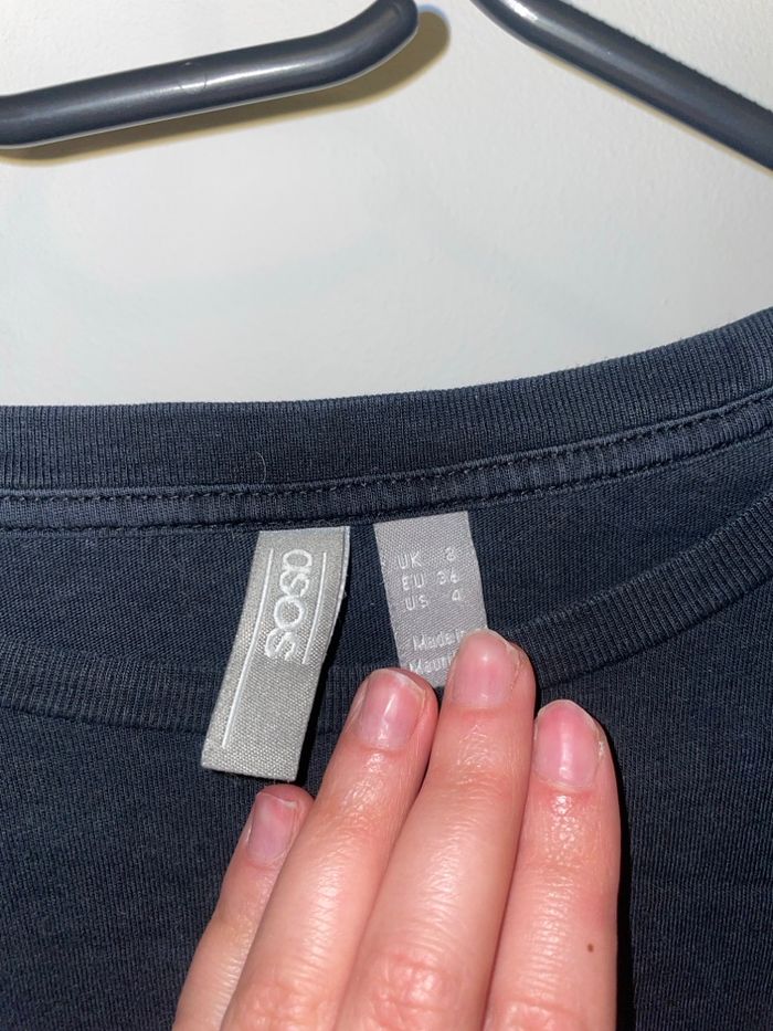 T-shirt Asos basique noir col rond - photo numéro 4