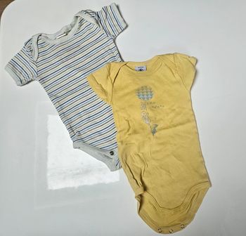 Lot de 2 bodies taille 6 mois