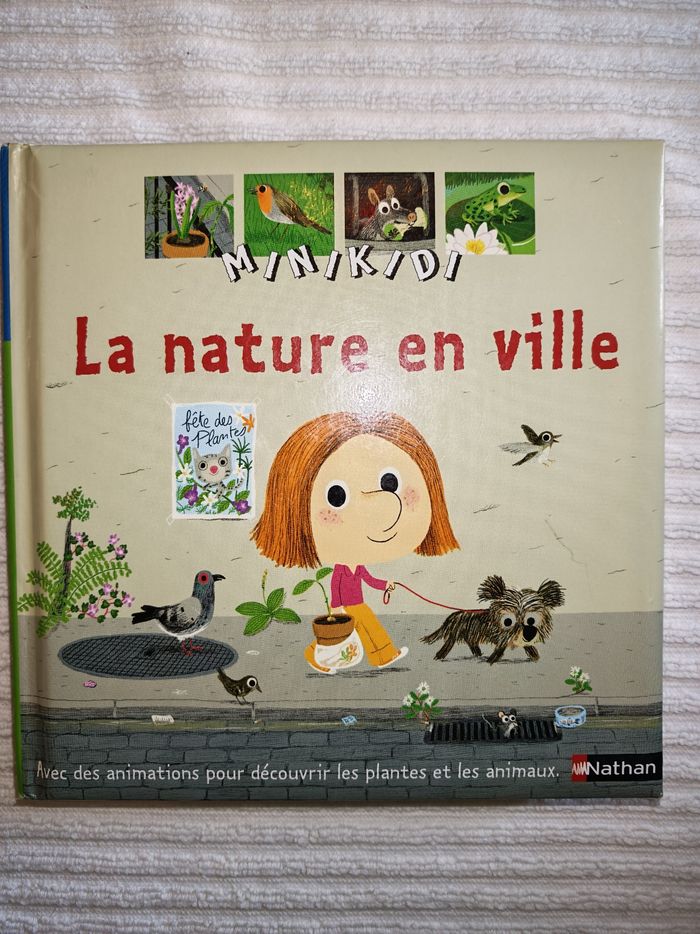 Livre animé minikidi la nature en ville