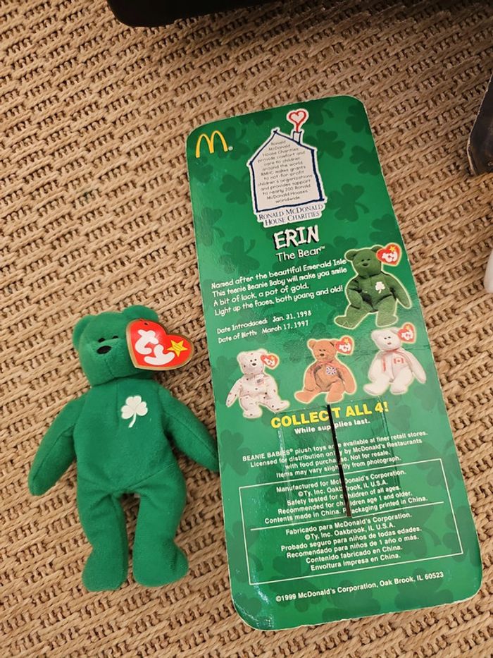 Peluche ours ty McDonald's vintage - photo numéro 3
