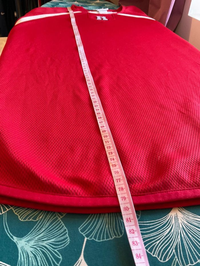 Sweat long à col rond pour homme Majestic Rutgers Scarlet Knights rouge taille XL 190 - photo numéro 9
