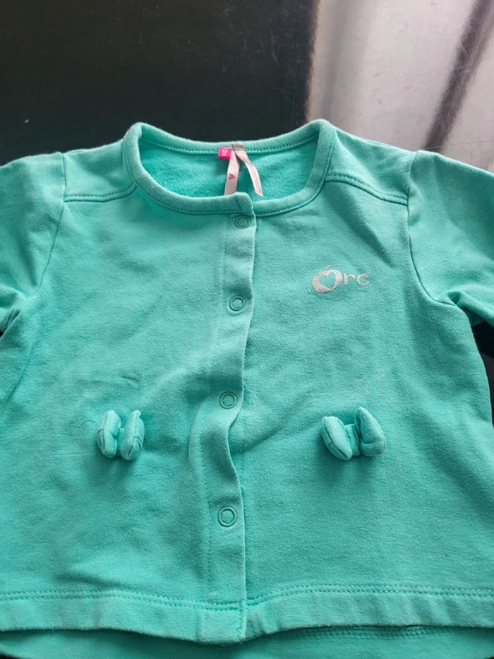 Gilet vert orchestra 2 ans - photo numéro 2