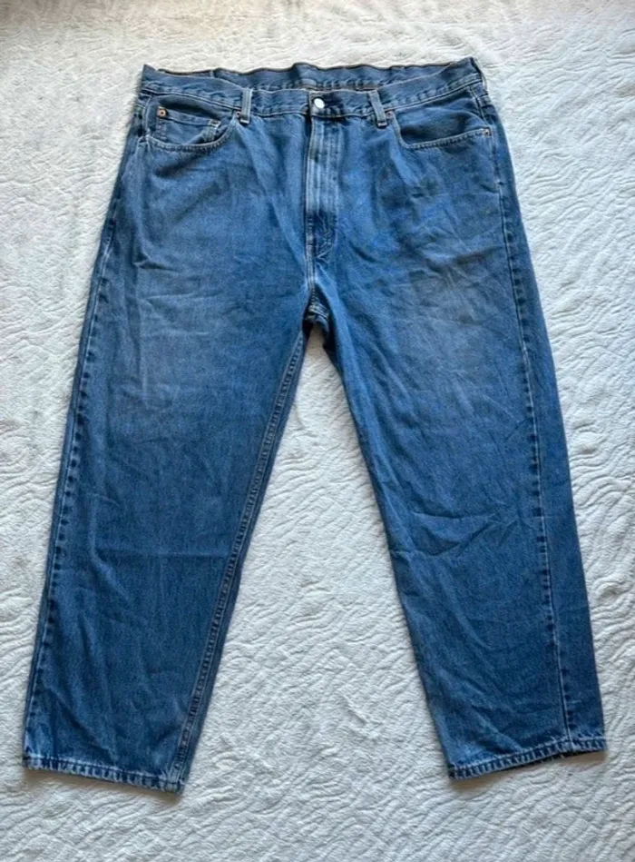 Jeans homme Levi’s 550 Relaxed fit droit large W44 (54/3XL) bleu classique y2k 2000s - photo numéro 4