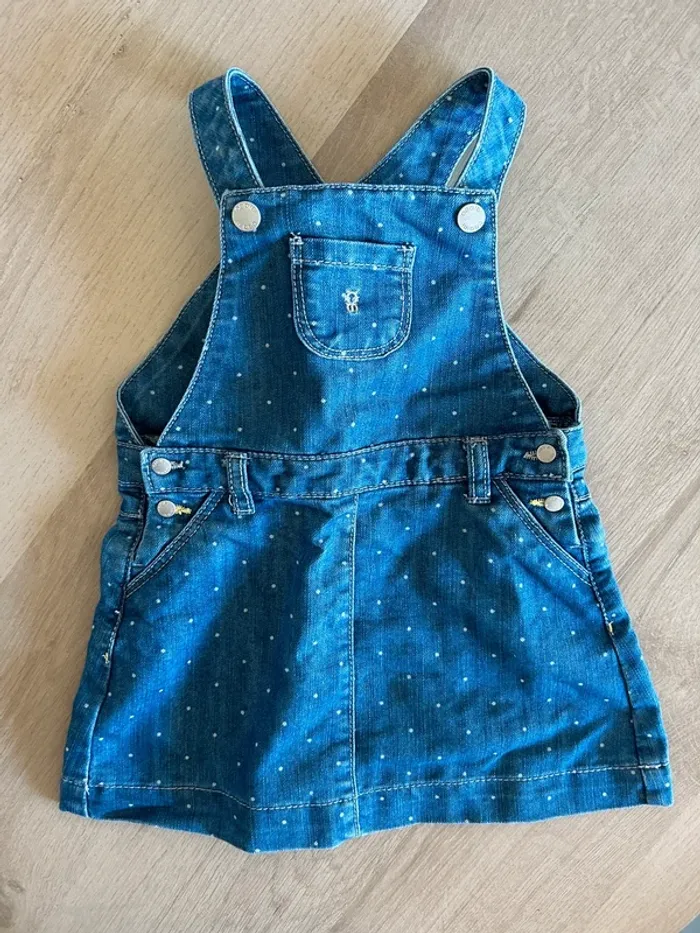 Robe salopette en jean