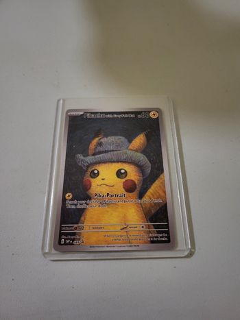 Pikachu With Grey Falt Hat Van Gogh