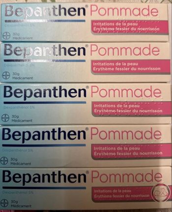 4 tubes de pommade  bepanthen