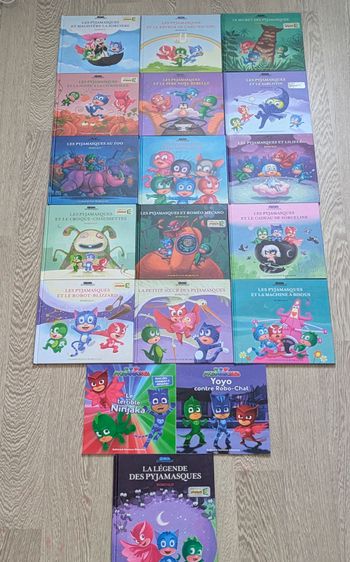 Lot de 18 livres « Les Pyjamasques » Aventures magiques et super-héros pour enfants
