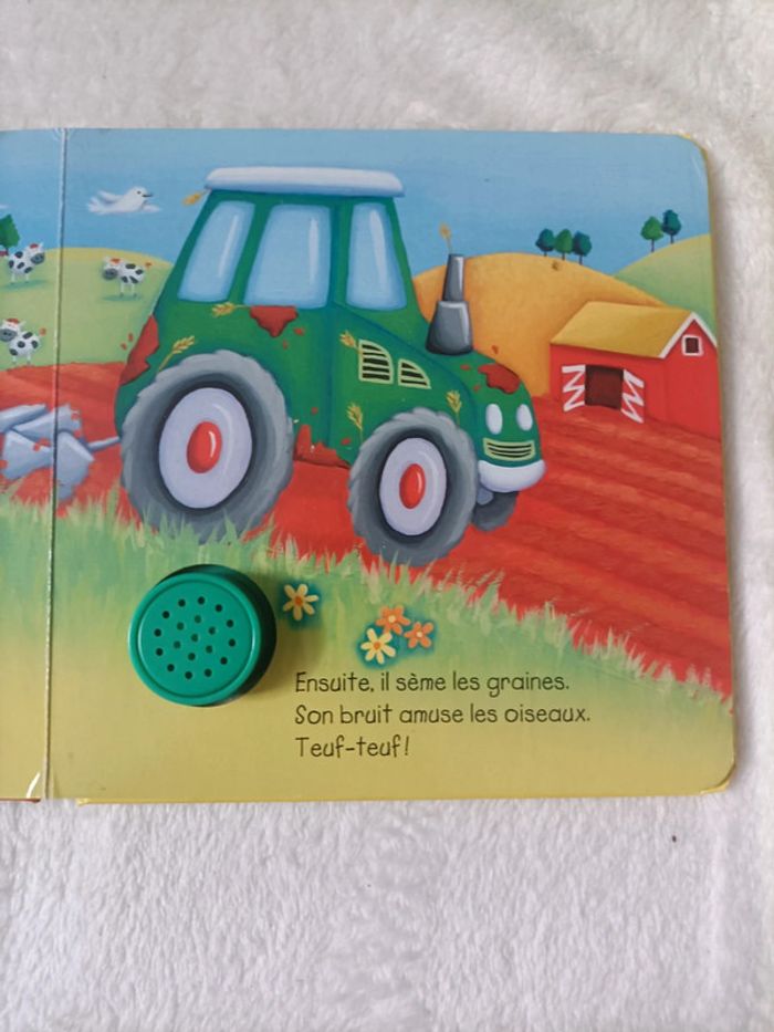 Tracteur vert Livre pour enfant - photo numéro 3