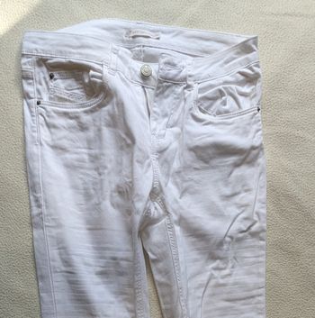 Jean blanc femme Gémo 36