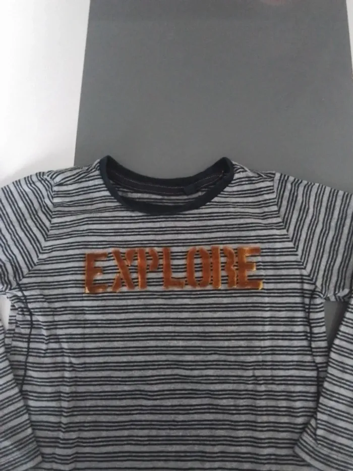 Maillot lm "explore" 4-5 ans - photo numéro 2