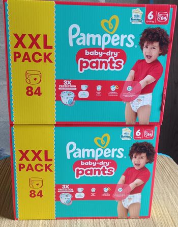 2 gros cartons couches Pampers taille 6 pants 💥 ENVOI RAPIDE❤️ PLUSIEURS TAILLES DISPONIBLES
