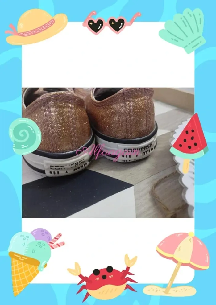 Baskets converse all star paillettes 29 - photo numéro 6