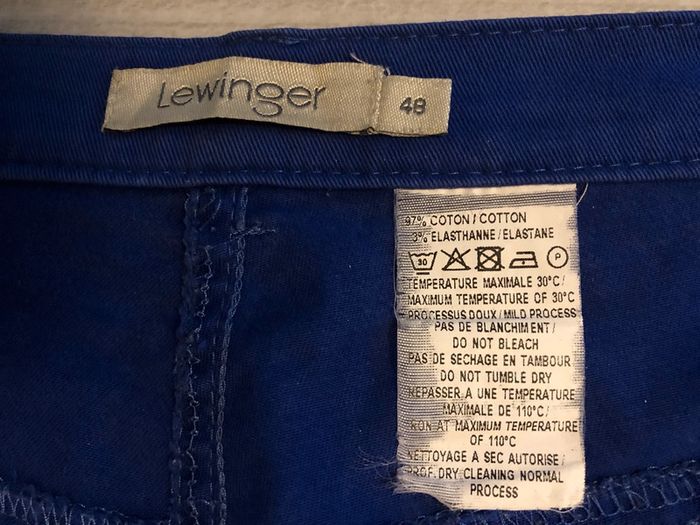 AN56- Pantalon bleu forme jean T 48 (48-50) peu porté - photo numéro 6
