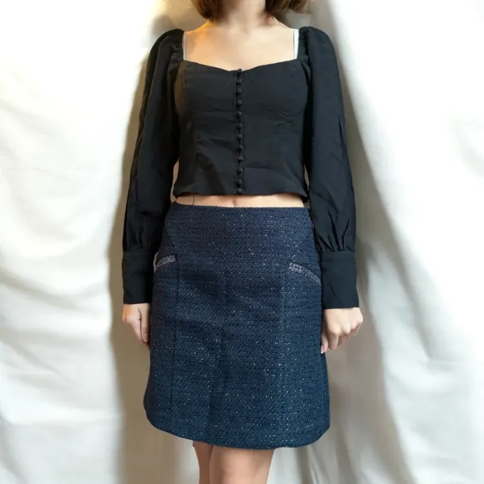 Jupe habillée pailletée Camaïeu