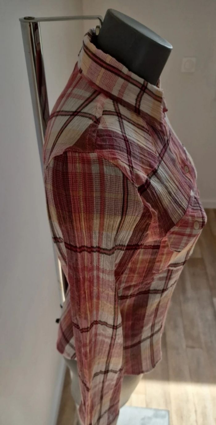 Chemise Mango à carreaux – neuve avec étiquette – coton – taille S / 36 - photo numéro 6