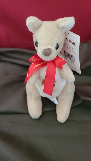 doudou peluche kangourou j aime l australia neuf