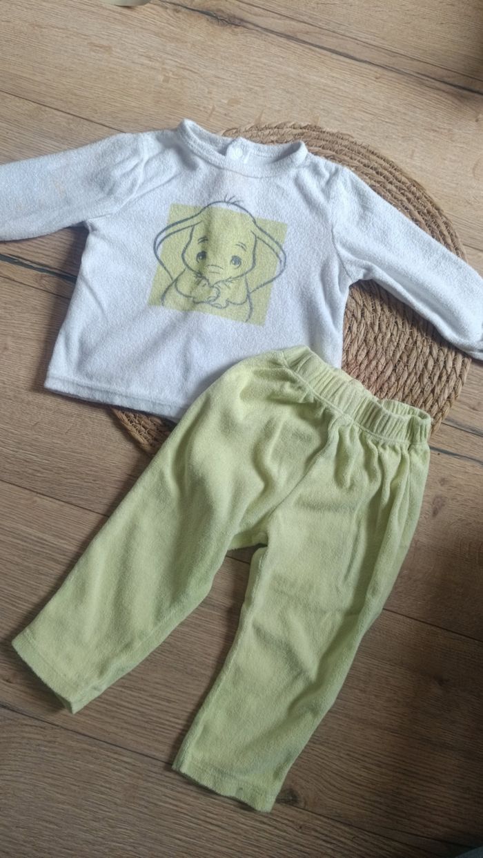 Pyjama deux pièces Dumbo Disney 18 mois - photo numéro 2